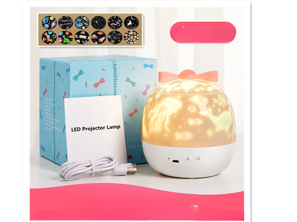 Starlight Glow - Roterende hemelmaanlamp