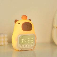 CapyTime - Schattige Capybara Wekker Nachtlamp LED