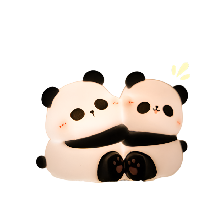 PandaHug - LED Nachtlamp met Twee Panda's
