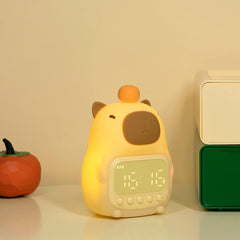 CapyTime - Schattige Capybara Wekker Nachtlamp LED
