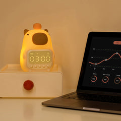 CapyTime - Schattige Capybara Wekker Nachtlamp LED
