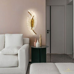 Lustre - Antiek Messing LED Wandlamp