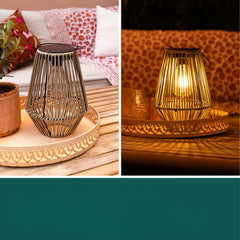 Solaris - Zonne-energie Rattan Tafellamp