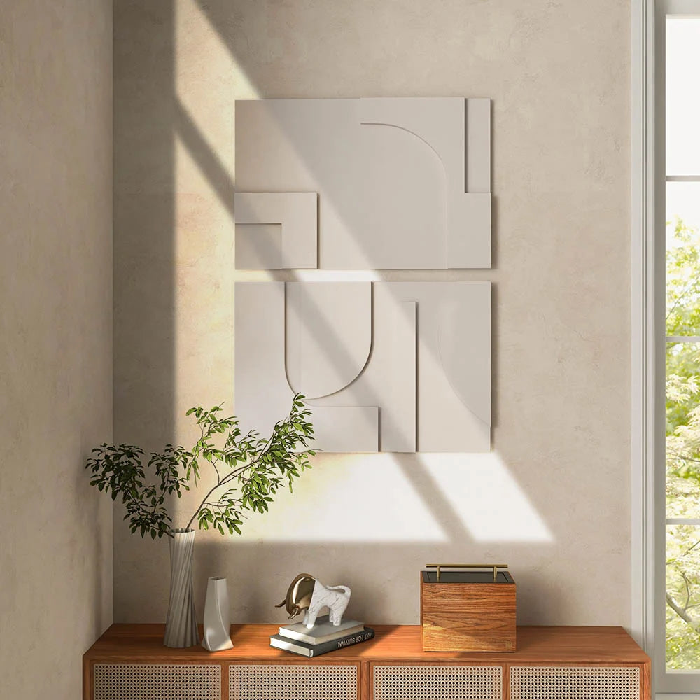 Serenity - Japandi 3D Wanddecoratieset