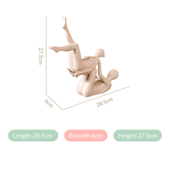 Elevate - Elegante Gymnastische Resin Sculptuur