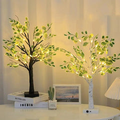 Verdant Glow - Berkenboom Geïnspireerde LED Lamp voor een Sfeervol Interieur