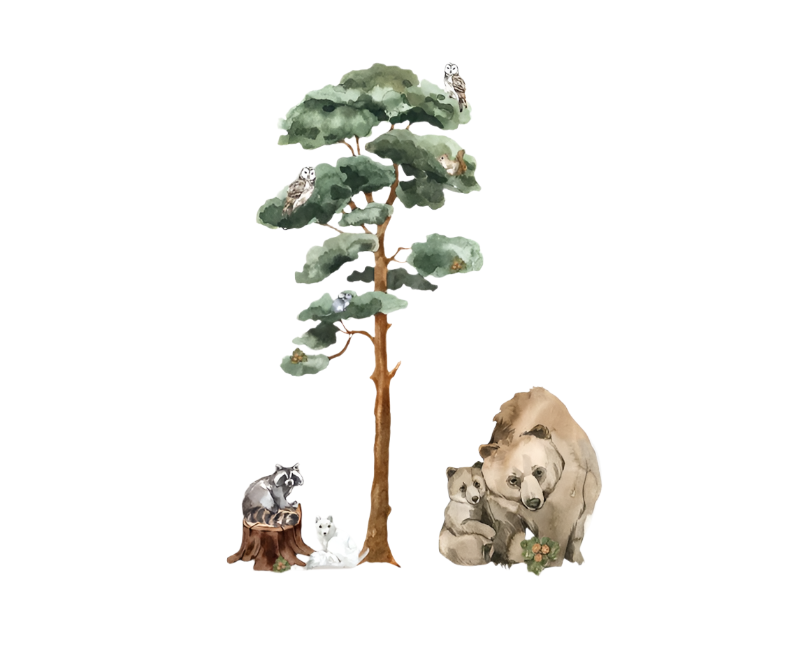 Bosdroom - Muursticker voor Kinderkamer