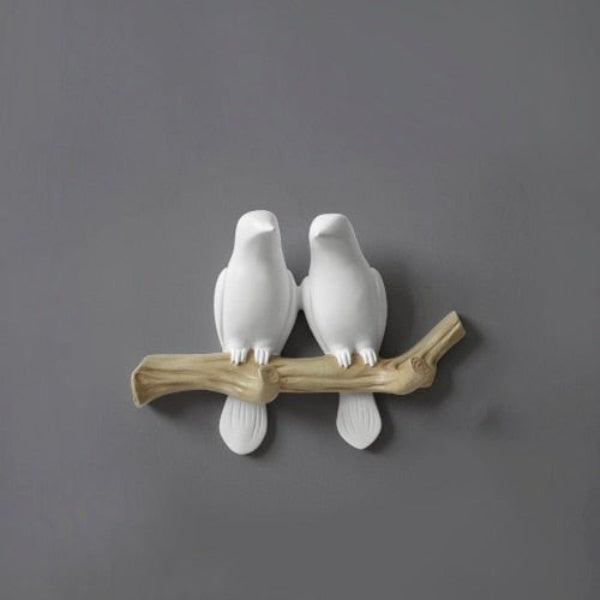 Aviary Elegance - 3D Vogels Wandhaak Decor
