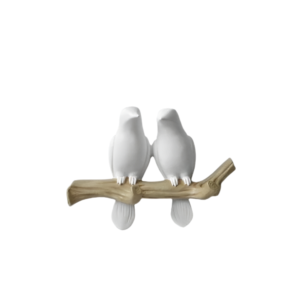 Aviary Elegance - 3D Vogels Wandhaak Decor