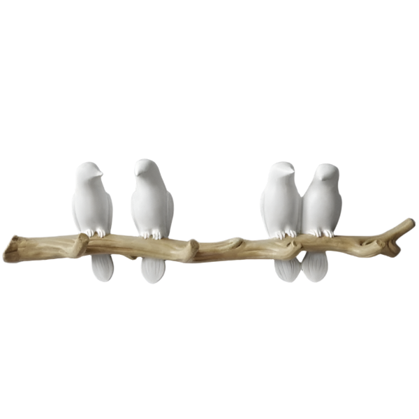 Aviary Elegance - 3D Vogels Wandhaak Decor