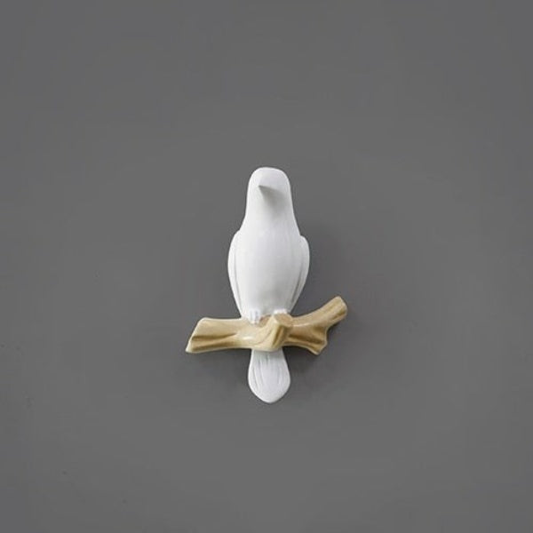 Aviary Elegance - 3D Vogels Wandhaak Decor