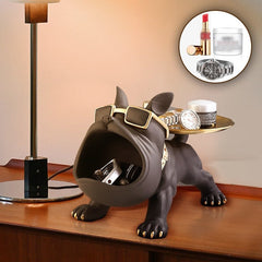 Bulldog Buff - Decoratieve Opbergtray van Hars