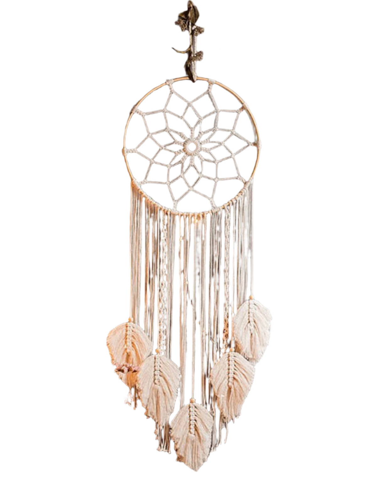 BohoBliss - Handgemaakte Boho Blad Muurdecoratie