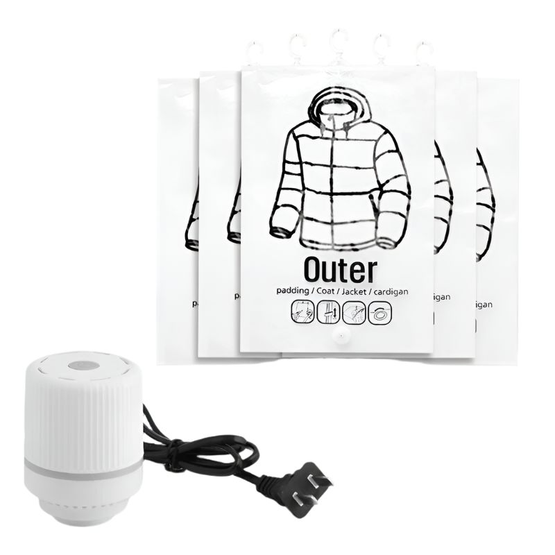 Aerovac – Vacuüm Kledingzak met Hanger voor Compacte Opslag