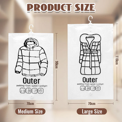 Aerovac – Vacuüm Kledingzak met Hanger voor Compacte Opslag