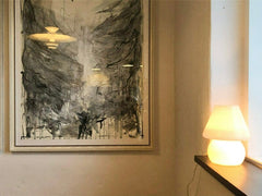 Retro Gloed - Vintage Paddestoel Tafellamp