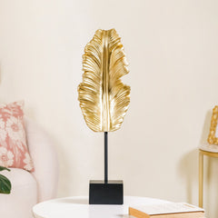 Natuur Omarmd - Gouden Blad Hars Showpiece