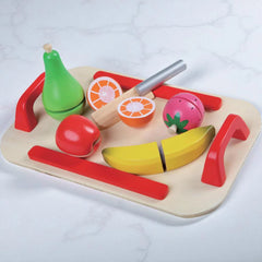 MiniChop - Houten Snijplank met Speelgoedfruit