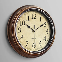 Timberdial – Houten Wandklok Zonder Getik voor Thuis of Kantoor