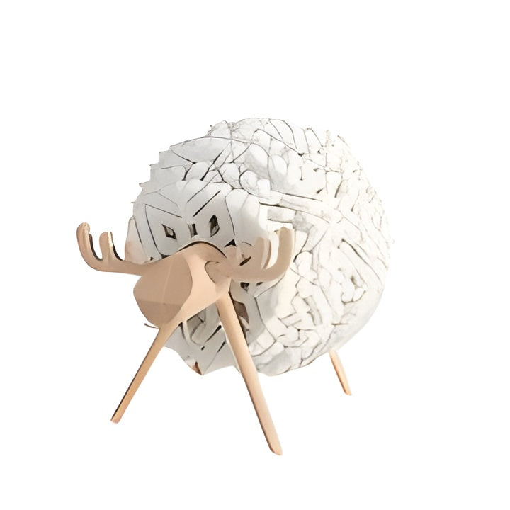 Wollige Speelsheid - Rustieke Decoratieve Schapen Set