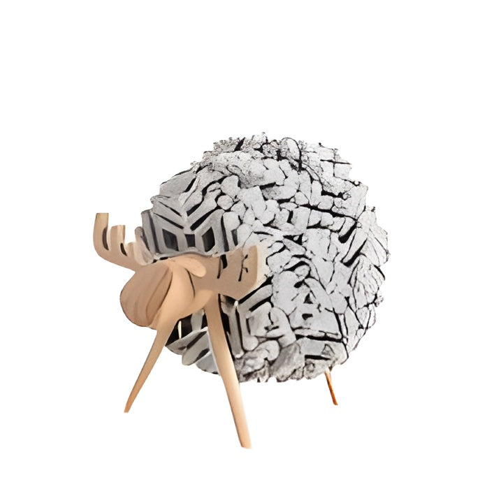 Wollige Speelsheid - Rustieke Decoratieve Schapen Set