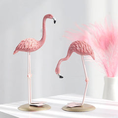 Tropische Plezier - Charmante Flamingo Beeldjes