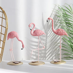 Tropische Plezier - Charmante Flamingo Beeldjes