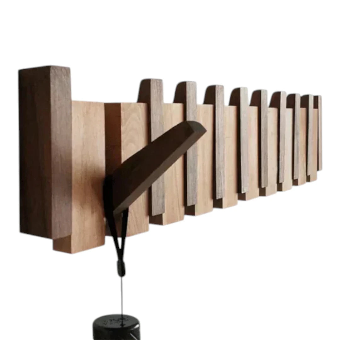 Keynote – Houten Piano Kapstokhaak voor Jassen, Hoeden en Sjaals