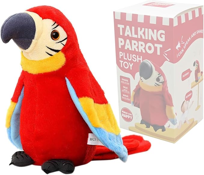 ChatParrot – Pratende Papegaai Knuffel met Geluidsopname