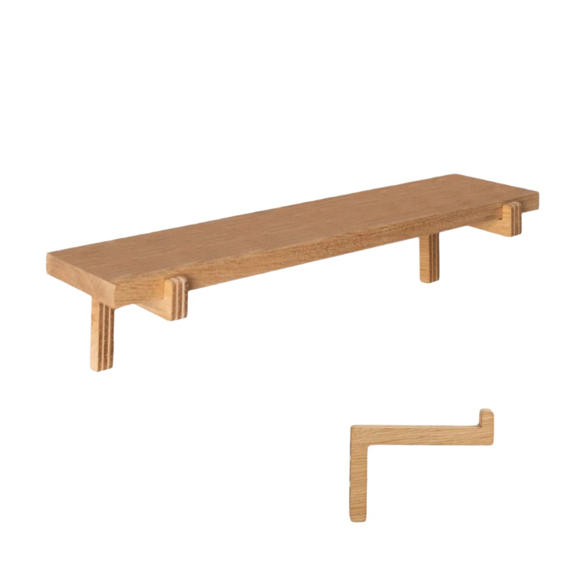 Elysium – Duurzame Wandplank van echt Eikenhout