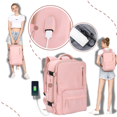 UrbanFlow - Waterdichte Reistas Rugzak met USB Poort