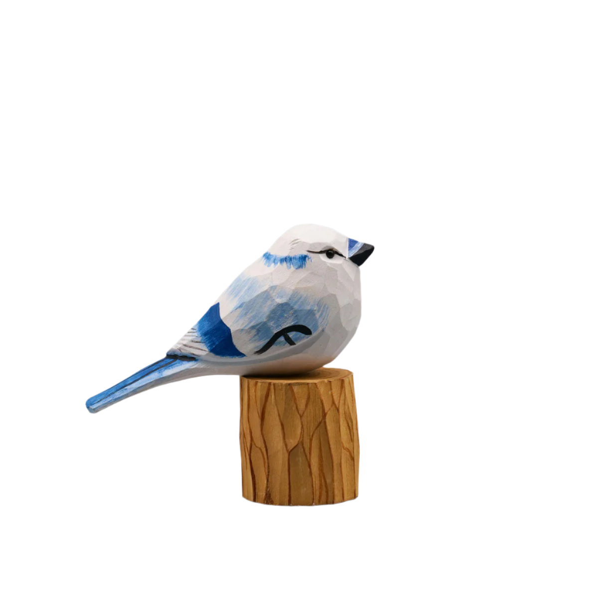 Houten Charme - Handgegraveerde Decoratieve Vogel